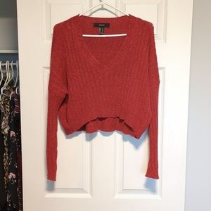 Cropped sweater women's size M